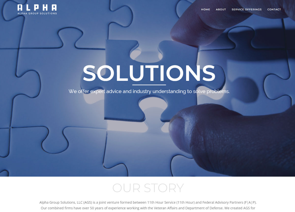 Alpha Group Solutions | The Brand Affect Website Portfolio