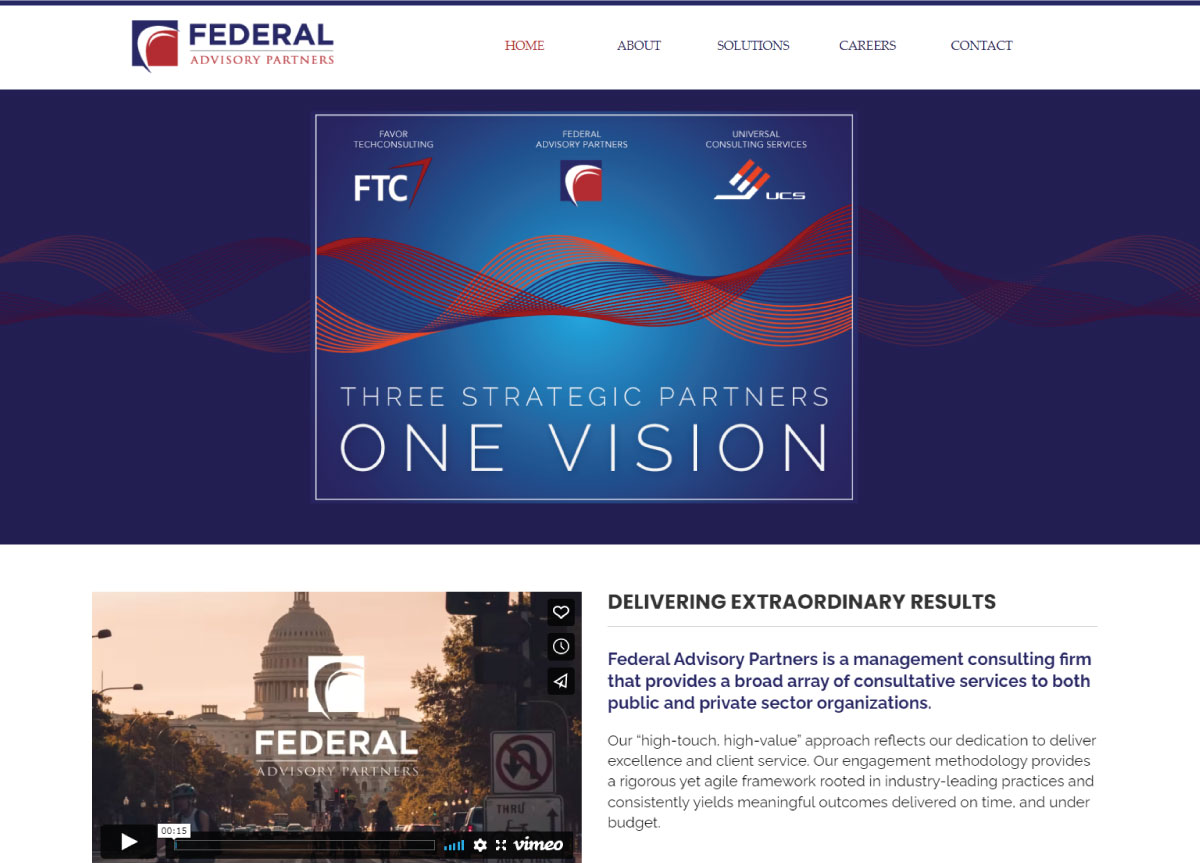 Federal Advisory Partners | The Brand Affect Website Portfolio