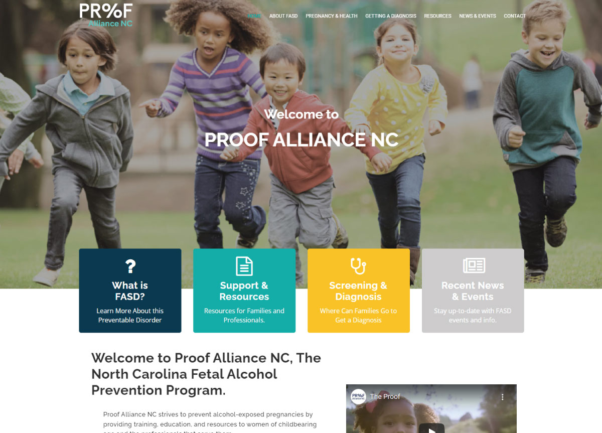 Proof Alliance NC | The Brand Affect Website Portfolio