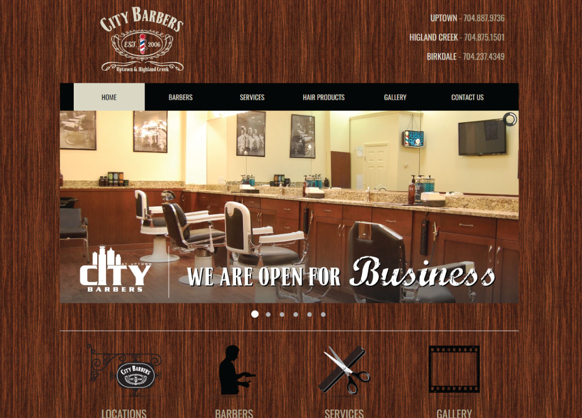 City Barbers | The Brand Affect Website Portfolio