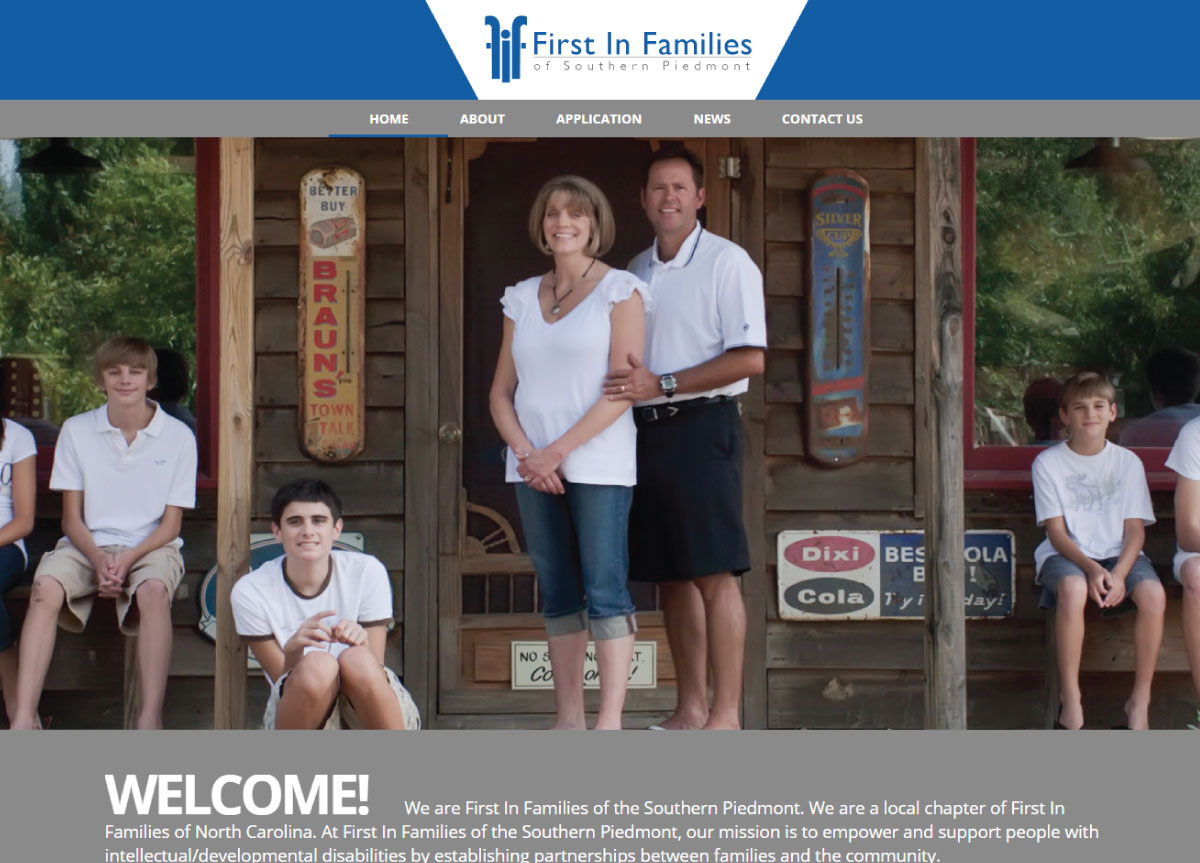 First in Families Southern Piedmont | The Brand Affect Website Portfolio